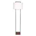 Sarantino Wood Floor Lamp in Cherry Finish