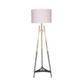 Sarantino Metal Tripod Electric Floor Lamp Gradient Finish