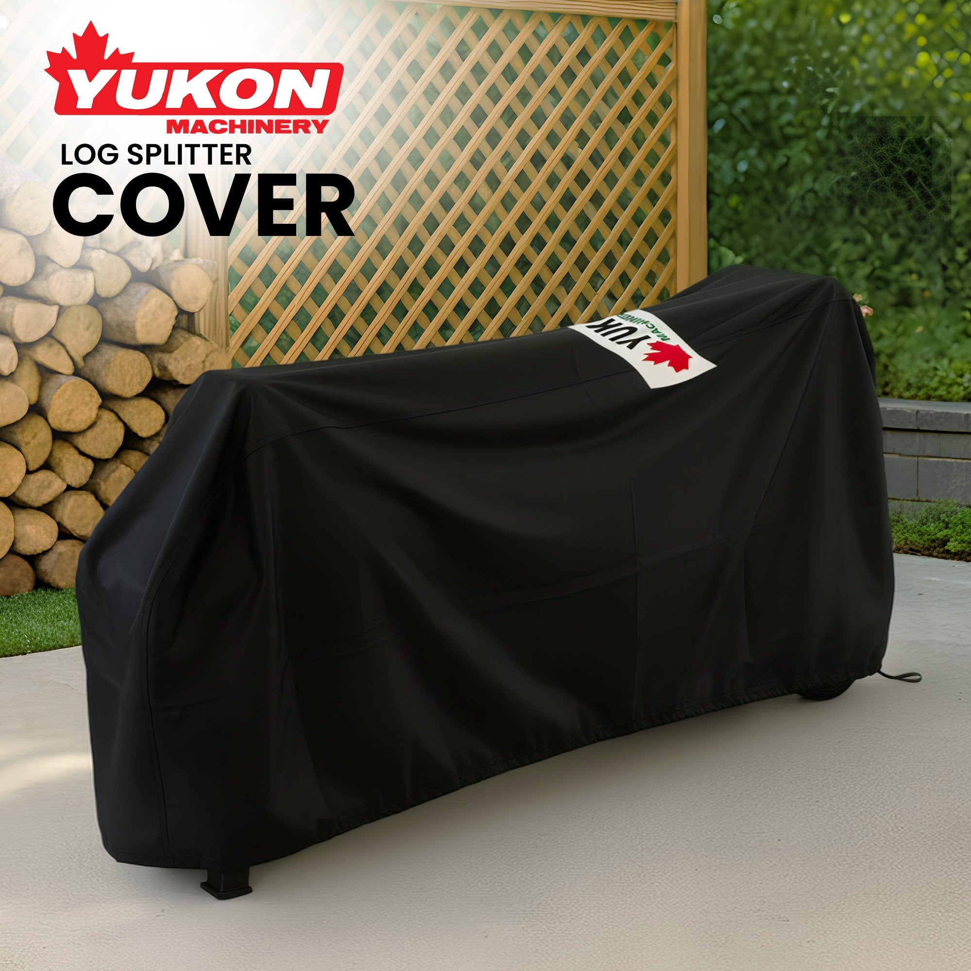 Yukon 7 Ton Electric Log Splitter With Side Protectors Axe Wood Cutter