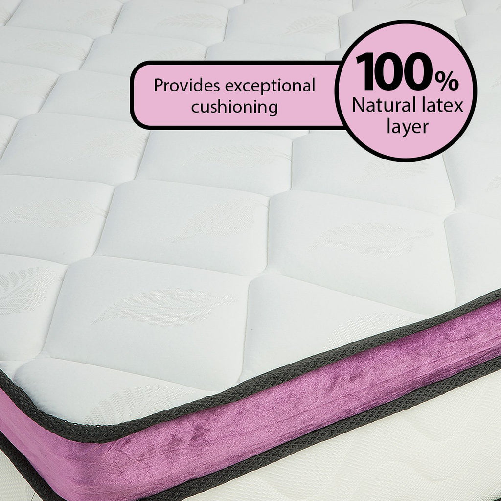 Laura Hill King Mattress Visco Cool Gel Infused Memory Foam Euro Top Pocket Spring 30cm