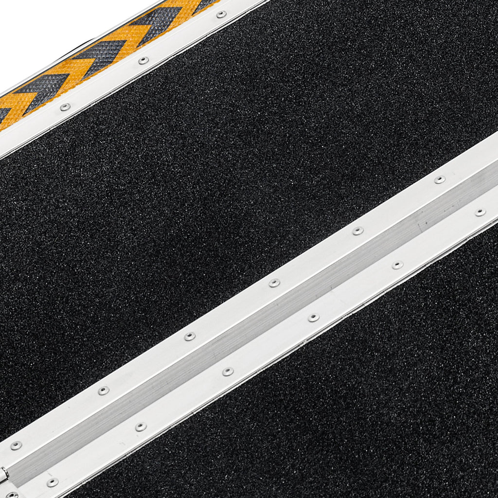 Kartrite Aluminium Wheelchair Ramp 2FT Mobility Ramp with High Grip Surface Safety Side Rails Locking Pin & Carry Handle