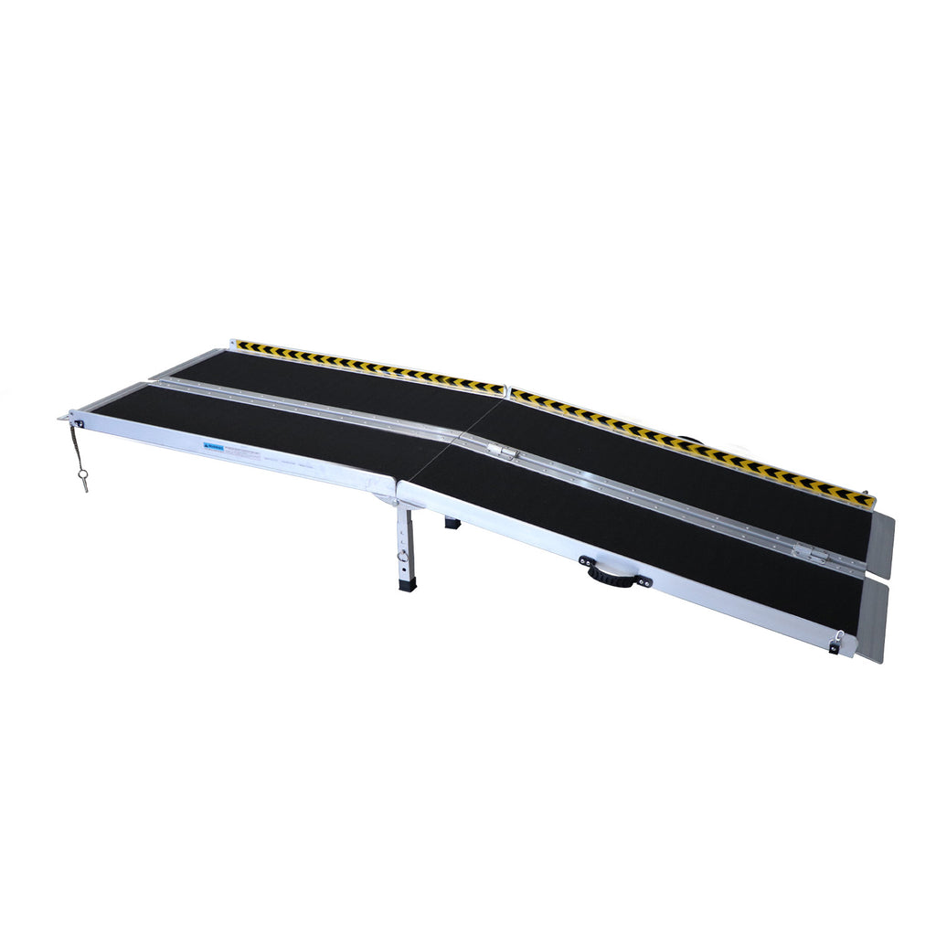 Kartrite Folding Aluminium Wheelchair Ramp 8FT Portable Mobility Access Ramp