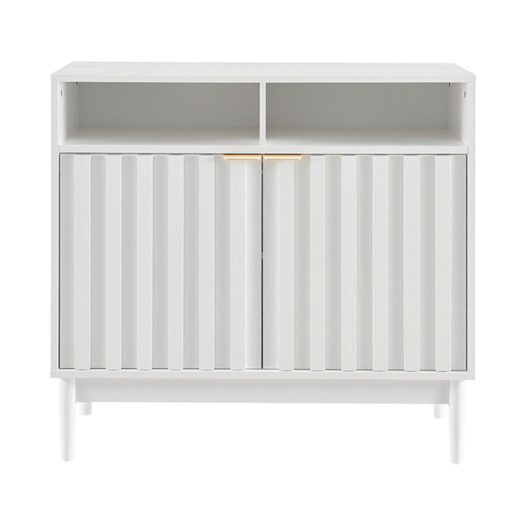 Sarantino Eleni 2-Door Sideboard Buffet Hallway Cabinet Storage Console Cupboard in White