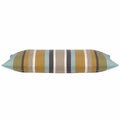 Corban Aqua Rectangle 35x70cm Striped Multicoloured Cushion Cover Nautical