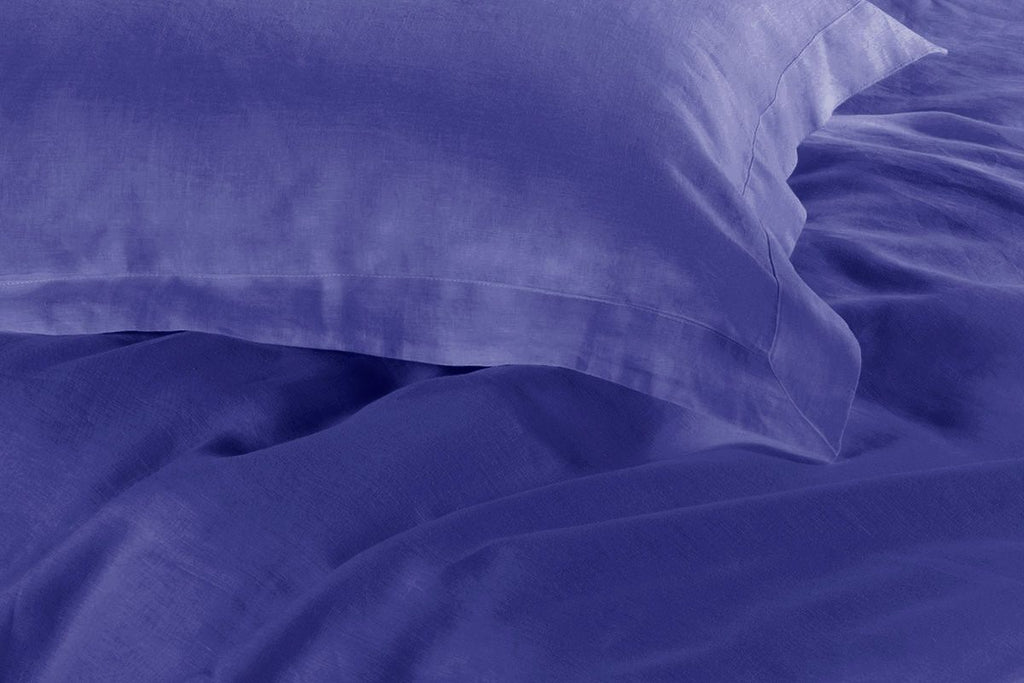 1000TC Tailored Super King Size Royal Blue Duvet Quilt Cover Set