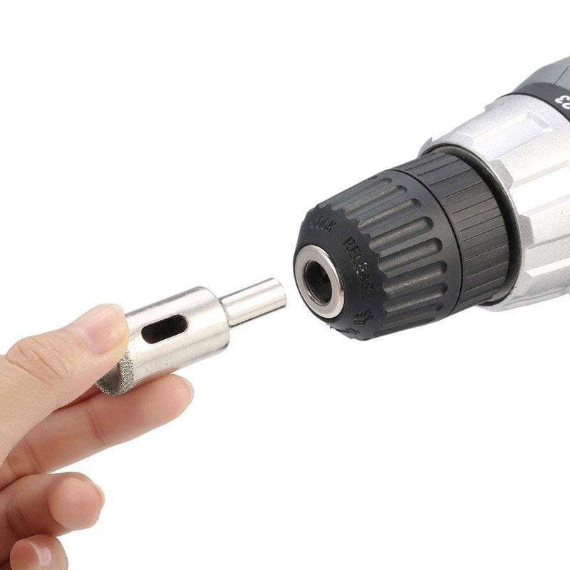 15PCS Diamond Drill Bit Set 6mm-50mm Tile Marble Glass Ceramic Hole Saw Drilling