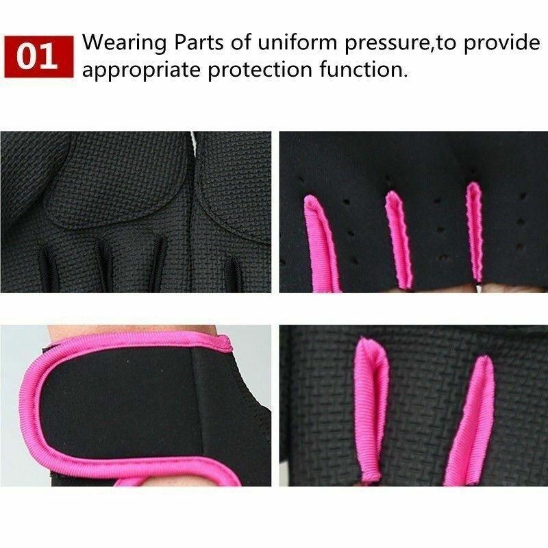 L Size Aolikes Sports Gloves Weight Lifting Exercise Training Workout Bike Riding - Black+Grey