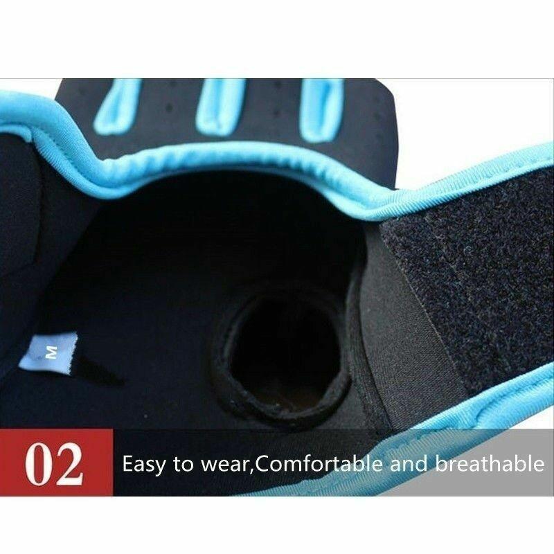 L Size Aolikes Sports Gloves Weight Lifting Exercise Training Workout Bike Riding - Black
