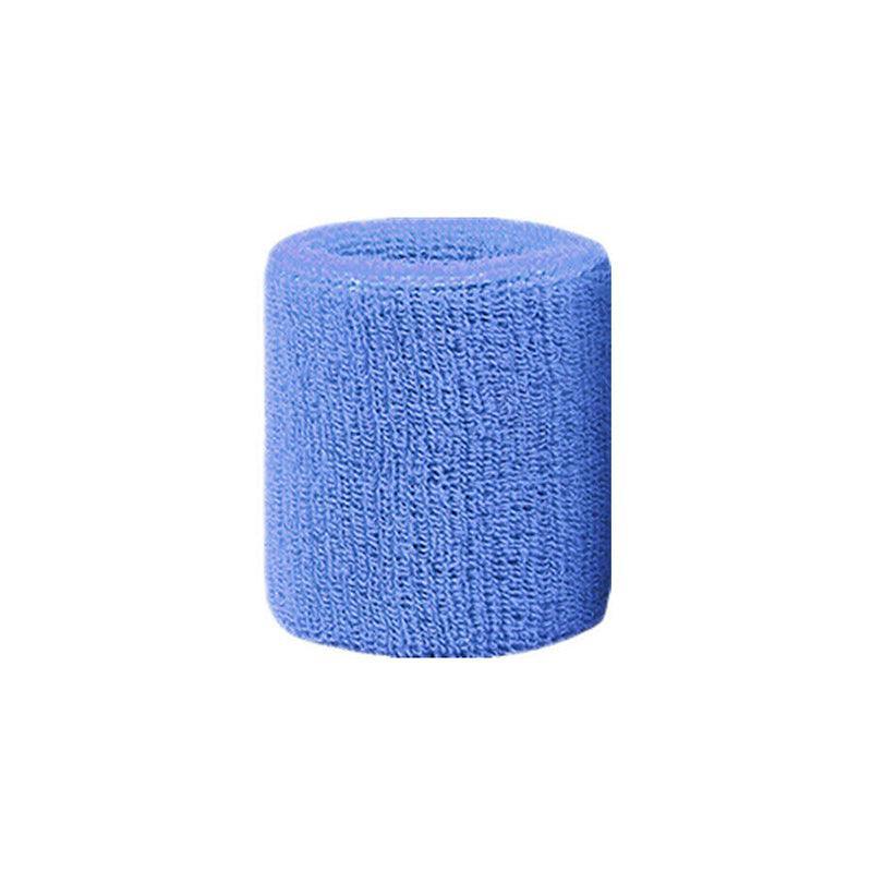 Sport Cotton Wristband Wrist Band Sweatband Sweat Training Tennis Gym Yoga - Yellow