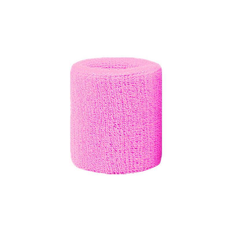 Sport Cotton Wristband Wrist Band Sweatband Sweat Training Tennis Gym Yoga - Blue Gray
