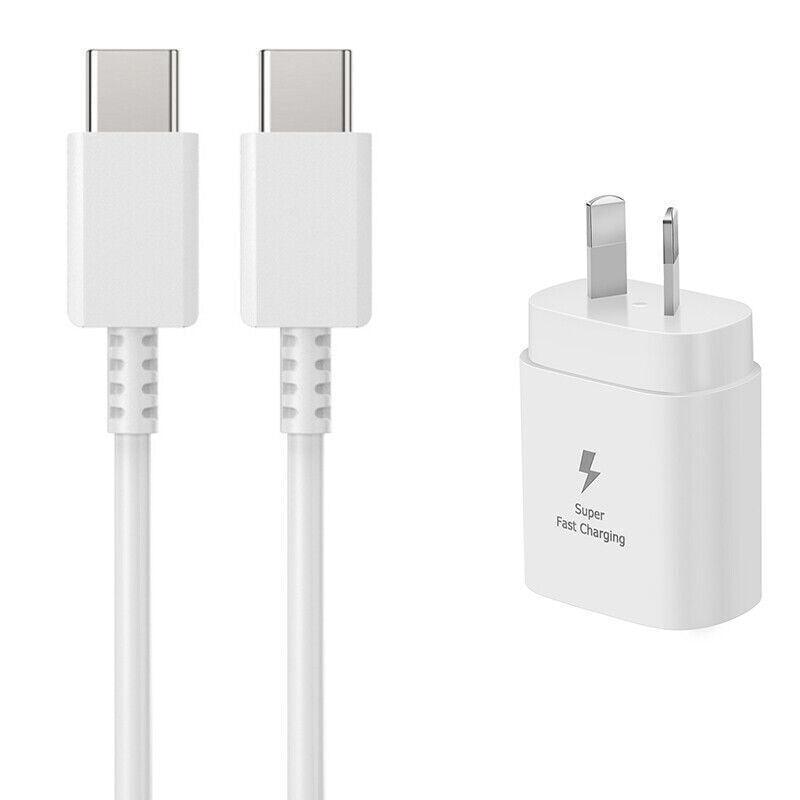 Super Fast Wall Charger For Samsung Galaxy S22 S23 Note 20 Ultra - Charger Only(Black)