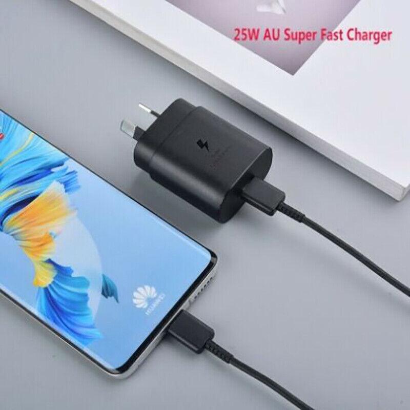 Super Fast Wall Charger For Samsung Galaxy S22 S23 Note 20 Ultra - Cable Only(White)