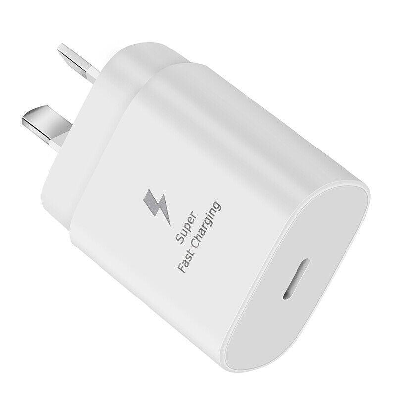 Super Fast Wall Charger For Samsung Galaxy S22 S23 Note 20 Ultra - Cable Only(White)