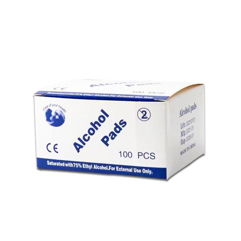 50-1000Pcs Reynard Alcohol Pad Wipes Sterile 75% Medical Ethyl Skin Swabs Au - 100 PCS