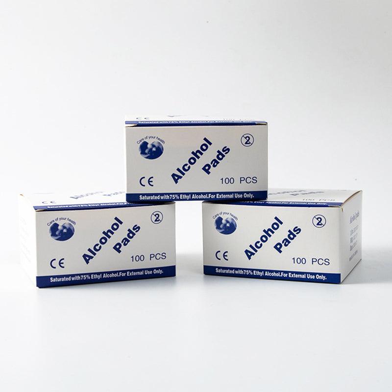 50-1000Pcs Reynard Alcohol Pad Wipes Sterile 75% Medical Ethyl Skin Swabs Au - 100 PCS