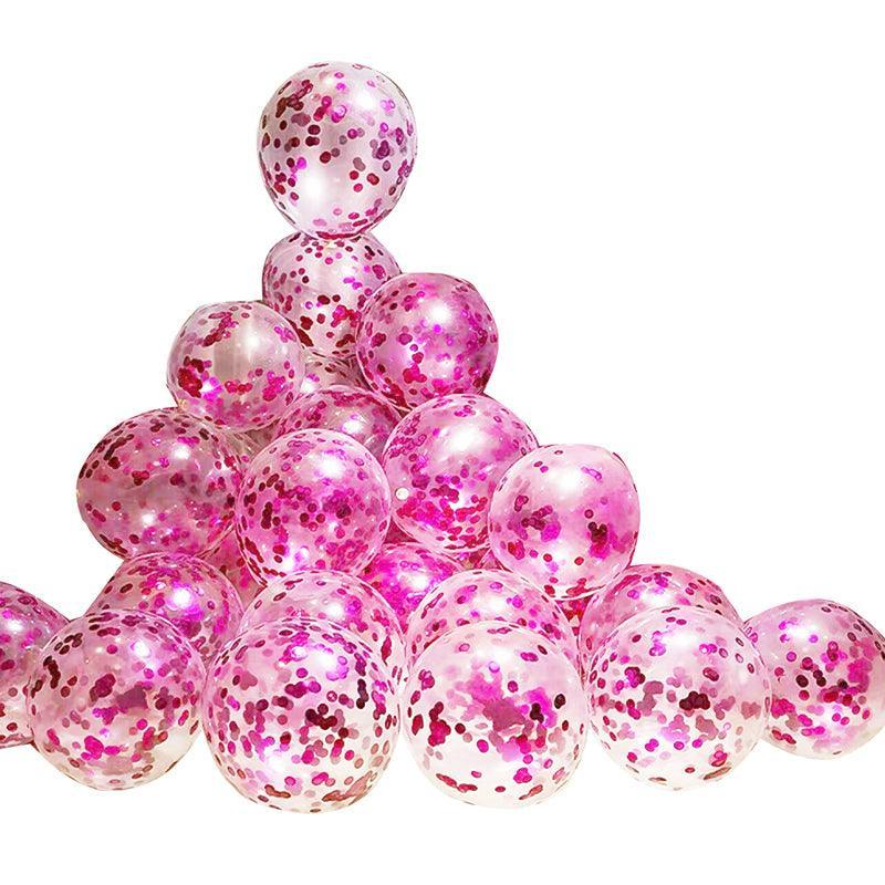 10/100X 30Cm Confetti Glitter Balloons for Party & Wedding - 30cm Mix Colours *100pcs
