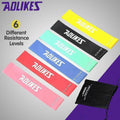 Aolikes Resistance Bands Power Heavy Strength Exercise Fitness Gym Yoga - Green 500*50*0.9 (25-30 lbs)