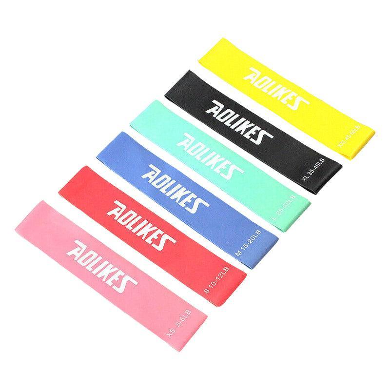 Aolikes Resistance Bands Power Heavy Strength Exercise Fitness Gym Yoga - Green 500*50*0.9 (25-30 lbs)