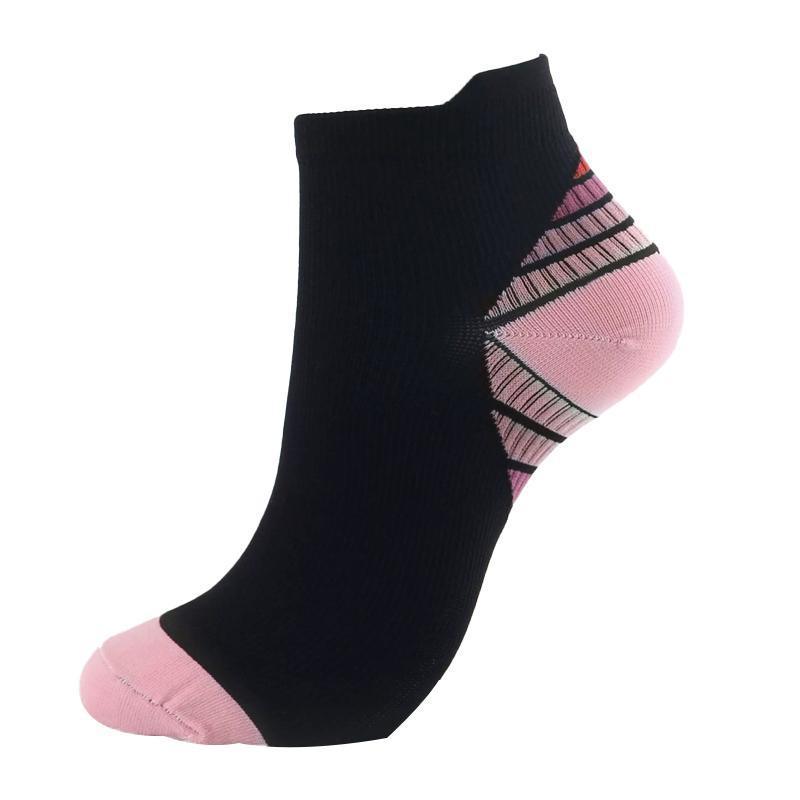 3x 6x Sports Pressure Socks Running Short Socks Men And Women Plantar Fascia Compression Elastic Socks - Green