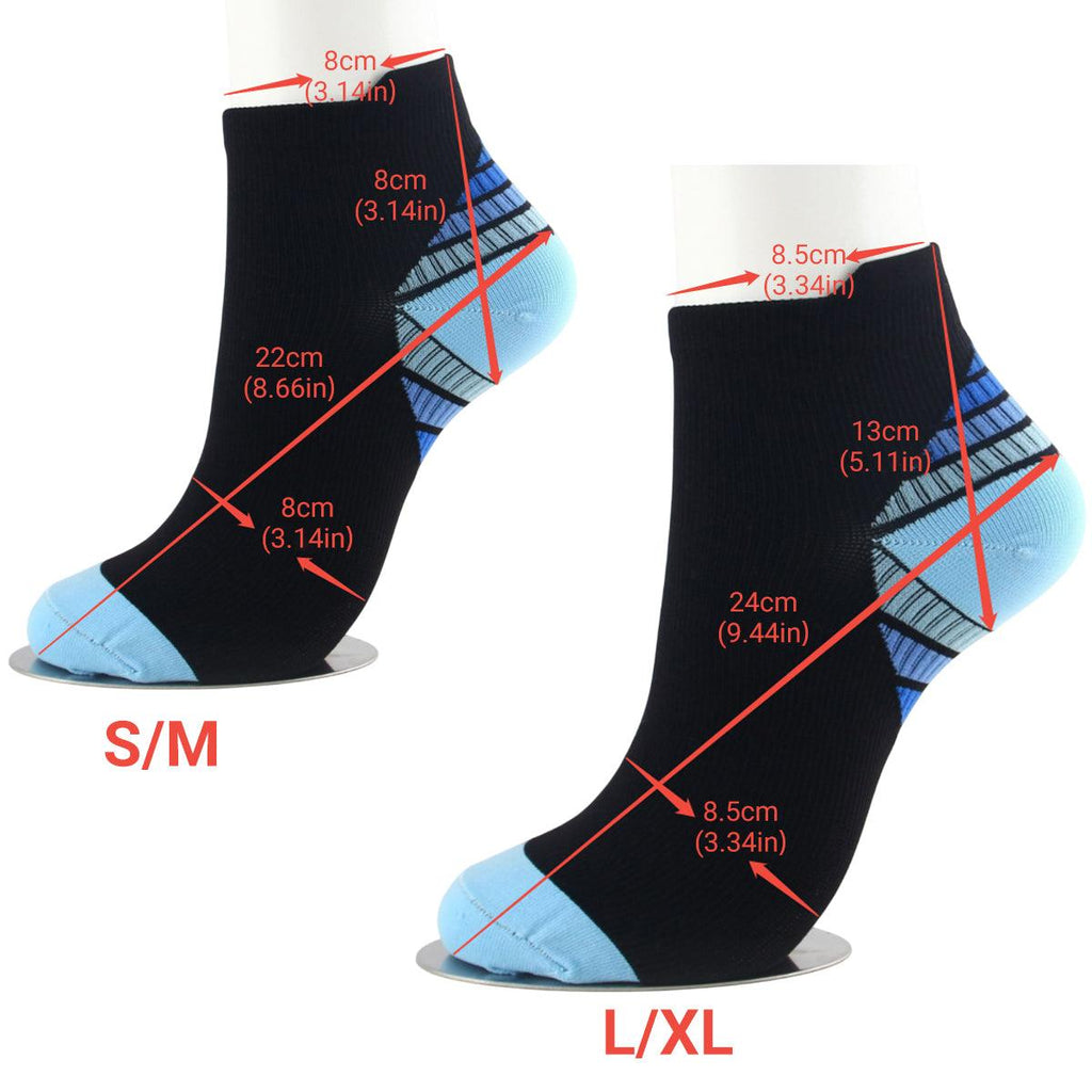 3x Plantar Fasciitis Compression Socks Foot Sleeve Ankle Support Brace Achy S/M - Green