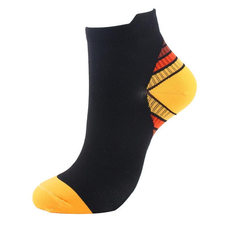 3x 6x Sports Pressure Socks Running Short Socks Men And Women Plantar Fascia Compression Elastic Socks - Pink