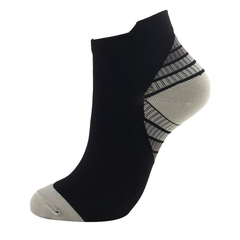 3x 6x Sports Pressure Socks Running Short Socks Men And Women Plantar Fascia Compression Elastic Socks - Yellow