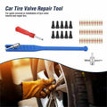 43Pcs Car Tyre Valve Tool Stem Puller Base Quick Remover Tire Repair Installer