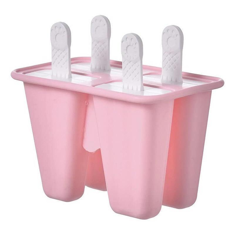 Silicone Ice Cream Mould Block Frozen Molds Icy Pole Jelly Popsicle - Green-4Grid