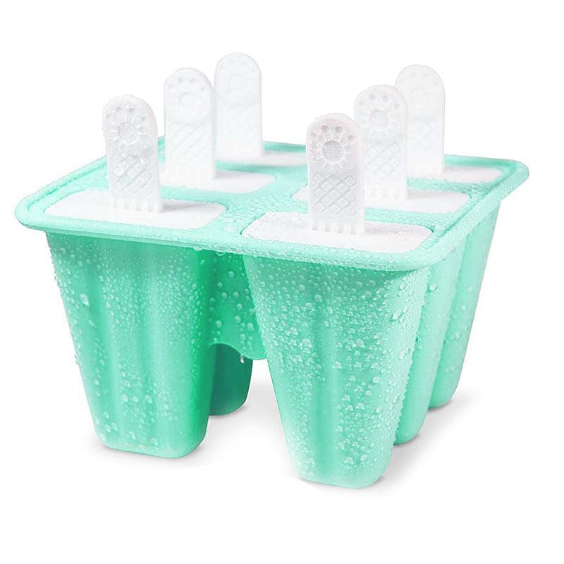 Silicone Ice Cream Mould Block Frozen Molds Icy Pole Jelly Popsicle - Green-4Grid
