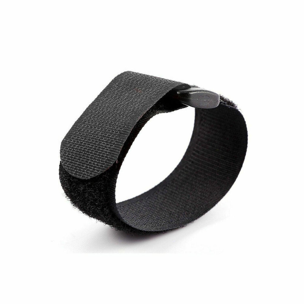 Magic Cable Ties Reusable Winder Coded Organiser Cords Hook Loop Black - 20*300mm  10PCS