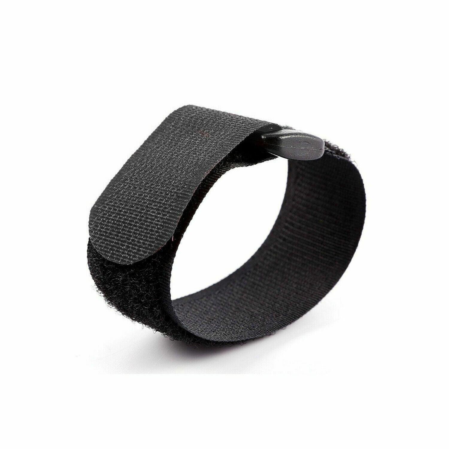 Magic Cable Ties Reusable Winder Coded Organiser Cords Hook Loop Black - 20*300mm  50PCS
