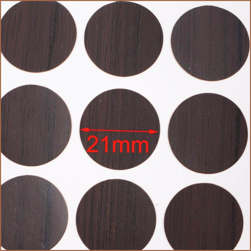 54 X Self Adhesive Decorative Screw Cover Caps Holes Cams Furniture Kitchen 20mm - PC 260