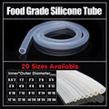 Food Grade Transparent Silicone Rubber Tube Hose Pipe Clear Beer Milk Soft 1M - 5*8mm