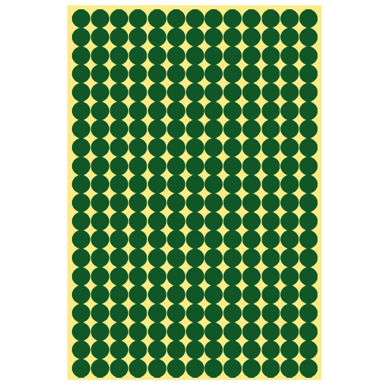 8/13/25/50mm Colour Sticker Dots Adhesive Round Labels Circular Scrapbooking Green - 25mm 40 Dots - 5 Sheets