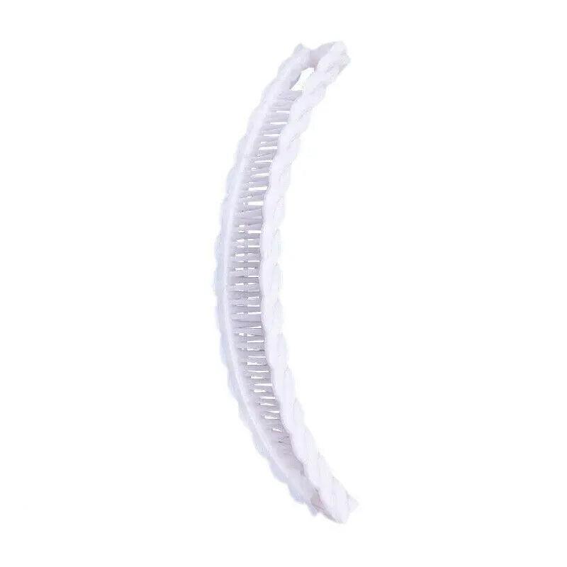 5X Hair Ponytail Holder Banana Clips Plastic Black Claw Comb Clip Multipurpose - Black