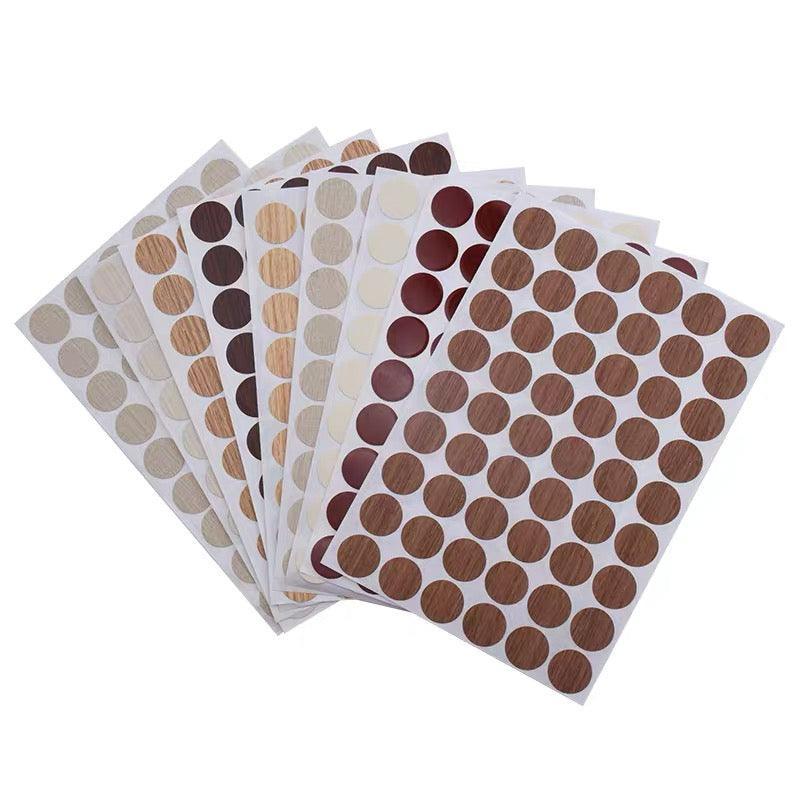 54 X Self Adhesive Decorative Screw Cover Caps Holes Cams Furniture Kitchen 20mm - PC 155