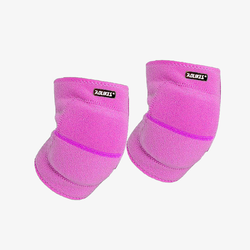 AOLIKES S Size Knee Pad Crash Proof Anti-Slip for Young Users Sports Protection - Rose Red