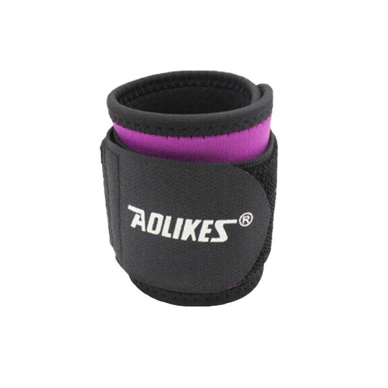 Aolikes Adjustable Sports Gym Wrist Support Brace Wrap Band Wristband Strap Au - Black+Red
