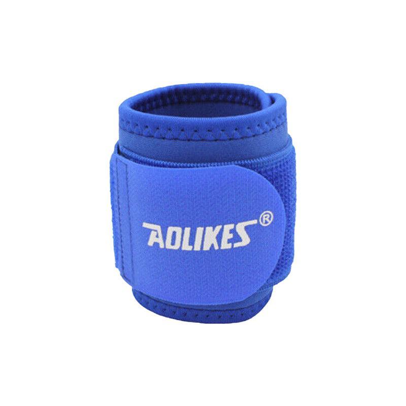 Aolikes Adjustable Sports Gym Wrist Support Brace Wrap Band Wristband Strap Au - Black+Grey