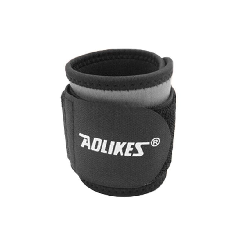 Aolikes Adjustable Sports Gym Wrist Support Brace Wrap Band Wristband Strap Au - Black+Purple