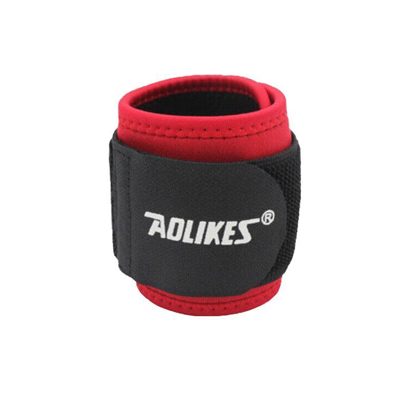 Aolikes Adjustable Sports Gym Wrist Support Brace Wrap Band Wristband Strap Au - Black