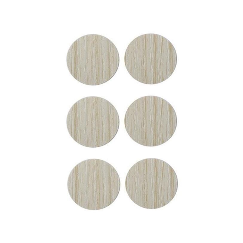 54 X Self Adhesive Decorative Screw Cover Caps Holes Cams Furniture Kitchen 20mm - PC 205