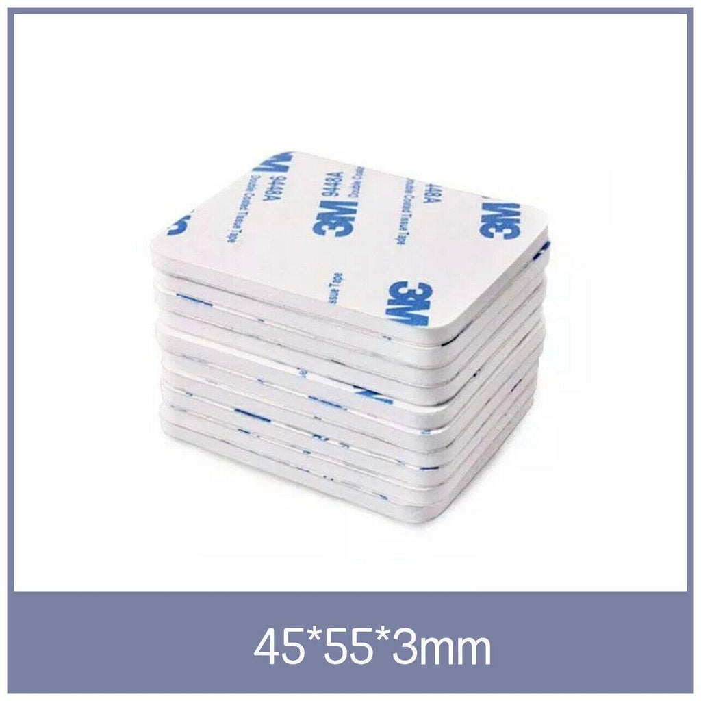 Square 25 x 20 x 3mm 3M Double Sided Foam Sticker Tape Self Adhesive Pads - 12pcs