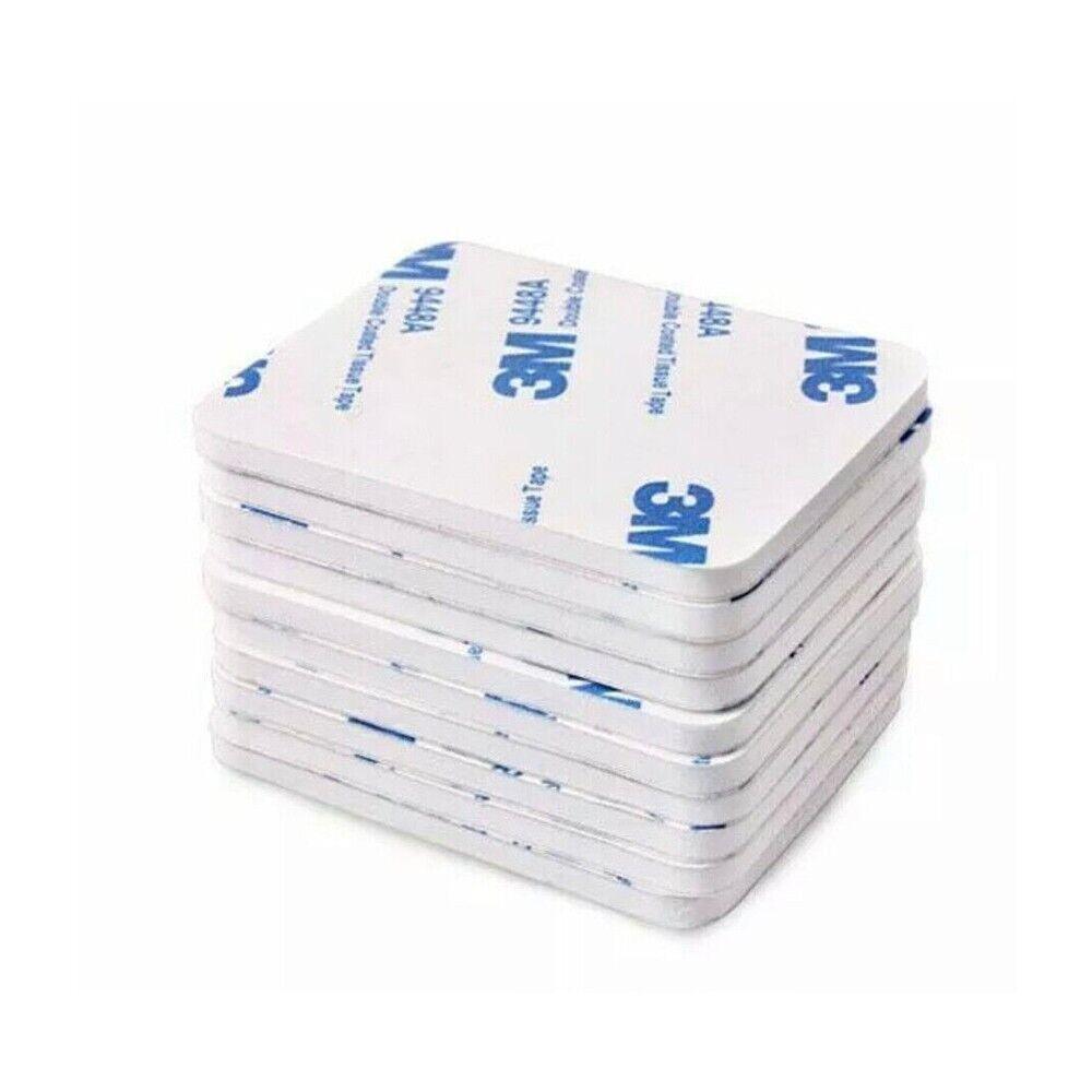 Square 80 x 60 x 3mm 3M Double Sided Foam Sticker Tape Self Adhesive Pads - 8pcs