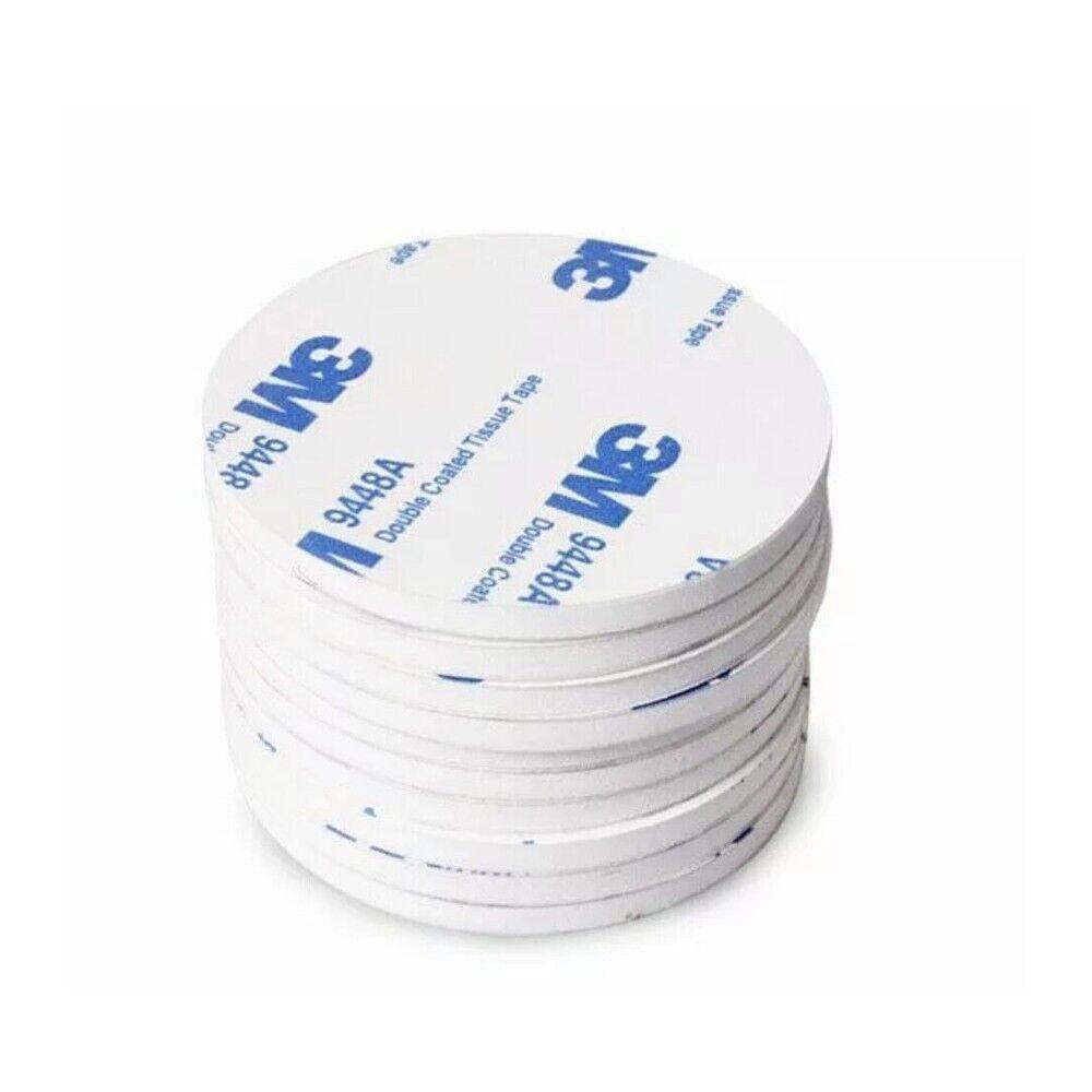 Round 30 x 3mm 3M Double Sided Foam Sticker Tape Side Wall Car Self Adhesive Pads - 4pcs