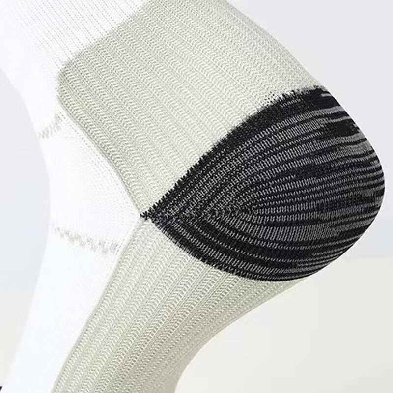 1 Pair Ankle Compression Socks Foot Support Sleeves S M Size Unisex - White-Rose Red