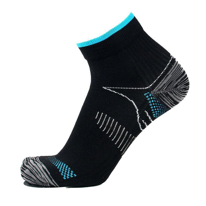 1 Pair Ankle Compression Socks Foot Support Sleeves S M Size Unisex - White-Rose Red