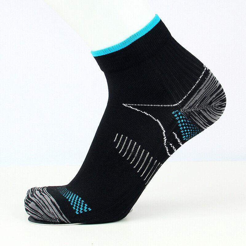 L XL Ankle Compression Socks for Foot Support and Daily Comfort Unisex - White-Rose Red