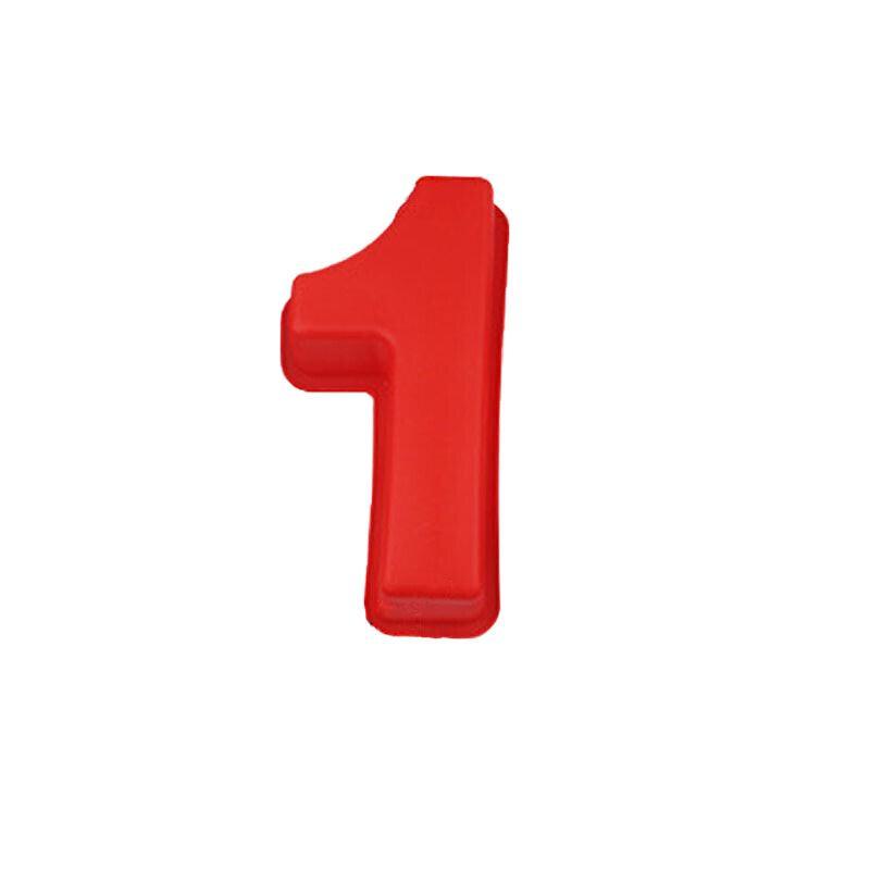 10 Inch Silicone Number Cake Mould Birthday Baking Pan Fondant Tools - 0