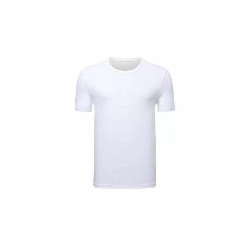 Men T-shirt Plain Blank Heavy Cotton Basic Tee Short Sleeve Large S - 5XL White - 5XL